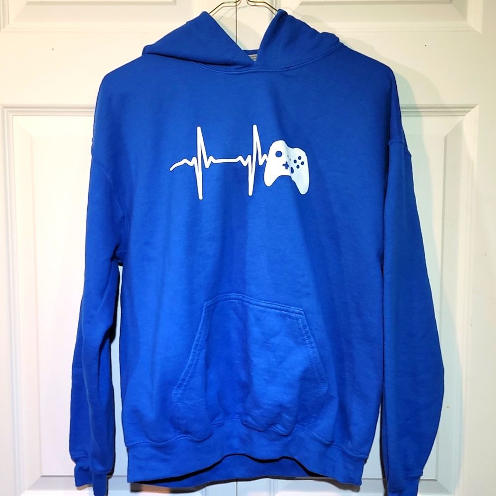 Heart Beat of A Gamer Pullover Hoodie